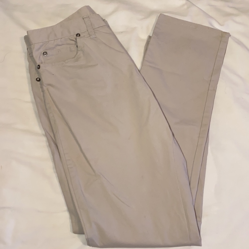 Men's Cream chino pants